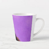 Van Gogh Stijl Paarse kat Latte Mok (Rechts)