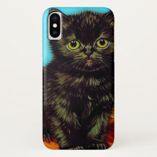 Van Gogh Stijl Pouting Kitten iPhone X Hoesje