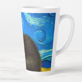 Van Gogh Stijl Sterrennacht Latte Mok (Rechts)