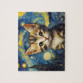 Van Gogh Stijl Sterrennacht Legpuzzel (Verticaal)