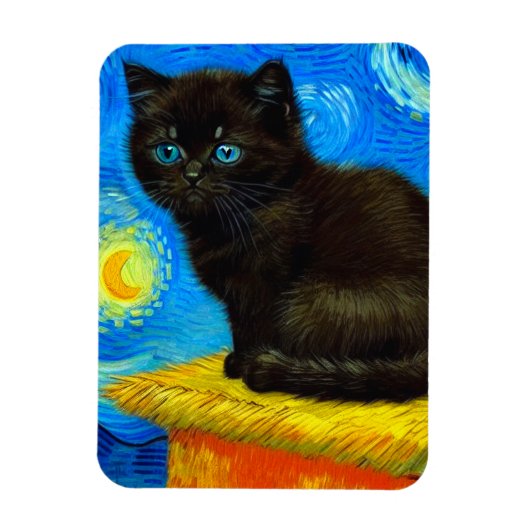 Van Gogh Stijl Sterrennacht Magneet (Verticaal)