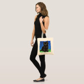 Van Gogh Stijl Zwart Kitten Tote Bag (Voorkant (model))