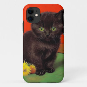 Van Gogh Stijl Zwarte Kat iPhone 11 Hoesje