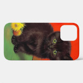 Van Gogh Stijl Zwarte Kat Case-Mate iPhone Case (Achterkant (horizontaal))