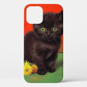 Van Gogh Stijl Zwarte Kat iPhone 12 Hoesje