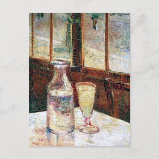 Van Gogh still Life Absinthe Fine Art Briefkaart (Voorkant)