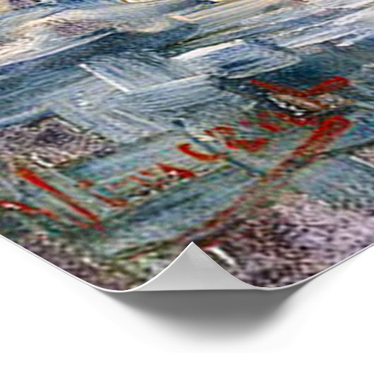 Van Gogh Still Life Pot of Geraniums  Poster (Hoek)