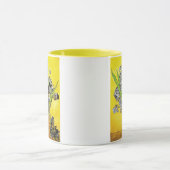 Van Gogh still Life Vase, Irises (F678) Fine Art Mok (Midden)