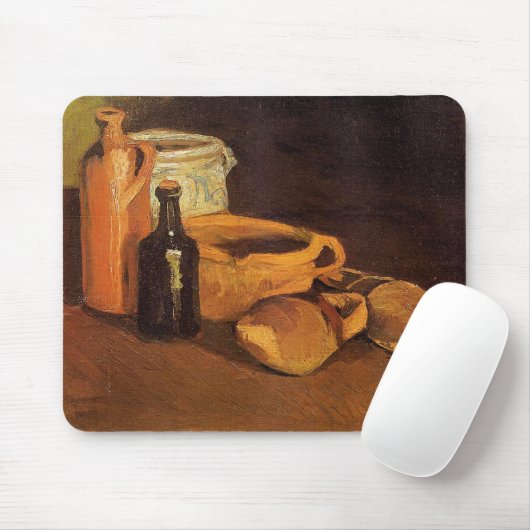 Van Gogh - Still Life with Clogs and Pots, Muismat (Met muis)