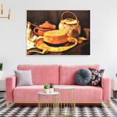 Van Gogh - Stilleven met gele hoed Canvas Afdruk (Insitu (Woonkamer))