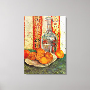 Van Gogh - Stilleven met karaf en citrusvruchten Canvas Afdruk