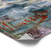 Van Gogh Stilleven met pot geraniums Poster (Hoek)