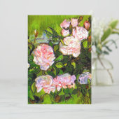 Van Gogh Stilleven met roze rozen Aankondiging (Staand voorkant)
