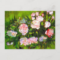 Van Gogh Stilleven met roze rozen
