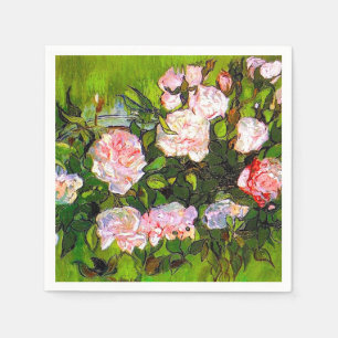 Van Gogh Stilleven met roze rozen Servet