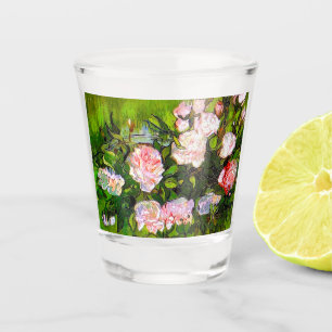 Van Gogh Stilleven met roze rozen Shot Glas