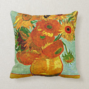 Van Gogh: Stilleven met twaalf zonnebloemen Kussen