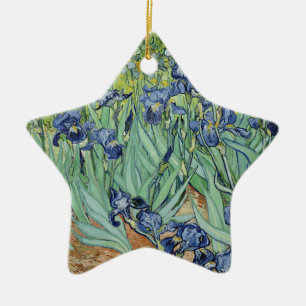 Van Gogh Stilleven: Vaas met Irissen Keramisch Ornament