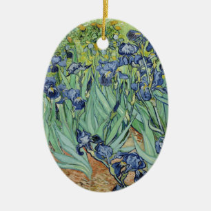 Van Gogh Stilleven: Vaas met Irissen Keramisch Ornament
