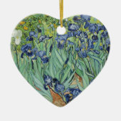 Van Gogh Stilleven: Vaas met Irissen Keramisch Ornament (Voorkant)