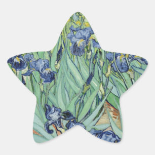 Van Gogh Stilleven: Vaas met Irissen Ster Sticker