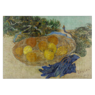 Van Gogh Stilleven van Sinaasappels Citroenen Blau Snijplank
