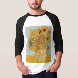 Van Gogh - Stilstaand leven: Vaas met 12 zonnebloe T-shirt