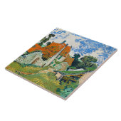 Van Gogh - Straat in Auvers-sur-Oise Keramische Te Tegeltje (Zijkant)