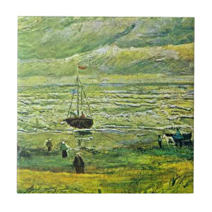 Van Gogh - Stranden van Scheveningen, Tegeltje