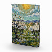 Van Gogh Style Almond Orchard Sunlit Spring Fotoblokken (Rechts)