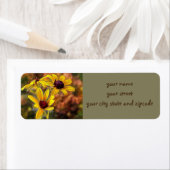 Van Gogh Style Black Eyed Susan Flowers Etiket (Insitu)