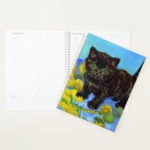 Van Gogh Style Chat avec tournesol (Devant avec enveloppe)