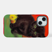 Van Gogh Style Chat noir (Verso Horizontal)