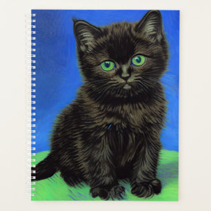 Van Gogh Style Kitten noir