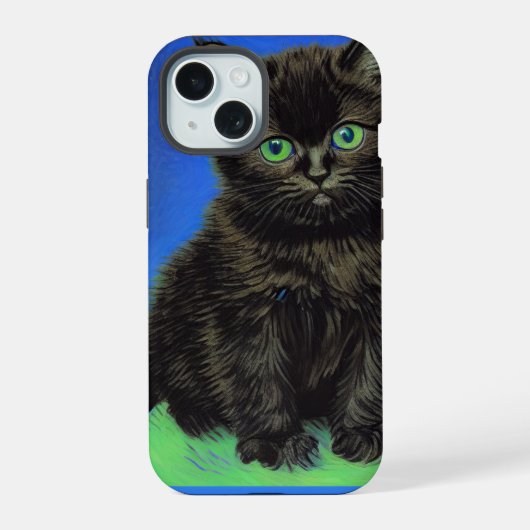 Van Gogh Style Kitten noir (Verso)