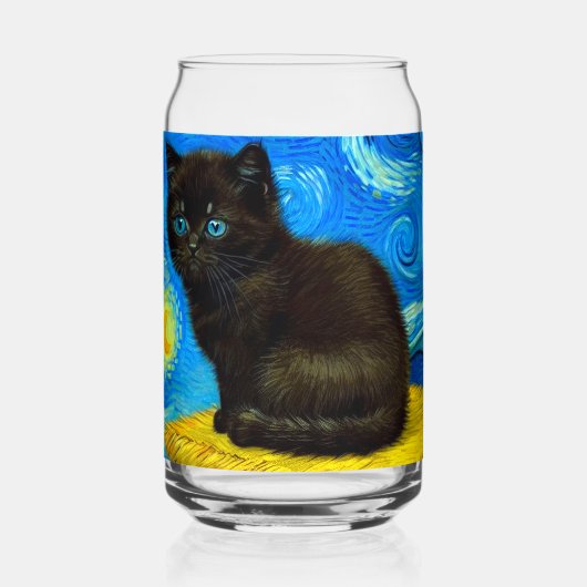 Van Gogh Style Starry Night Cat (Recto)