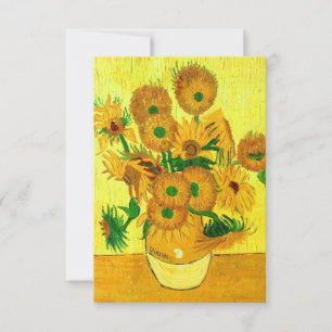 Van Gogh Sunflower Card