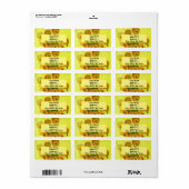 Van Gogh Sunflower Etiket (Full Sheet)