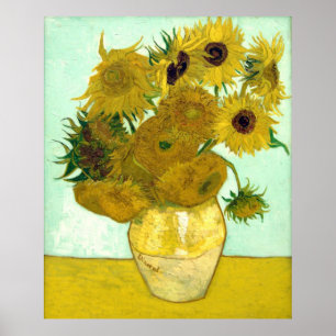 Van Gogh Sunflower (F456)  fijne kunst Poster