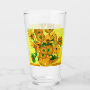 Van Gogh Sunflower Glas