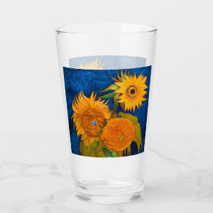 Van Gogh Sunflower Glas