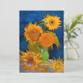 Van Gogh Sunflower Kaart (Staand voorkant)