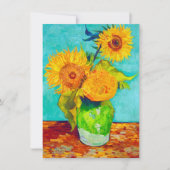 Van Gogh Sunflower Kaart (Voorkant)