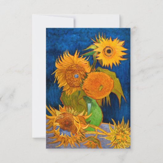 Van Gogh Sunflower Kaart (Voorkant)