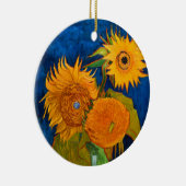 Van Gogh Sunflower Keramisch Ornament (Rechts)