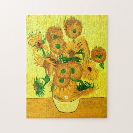 Van Gogh Sunflower Legpuzzel (Verticaal)