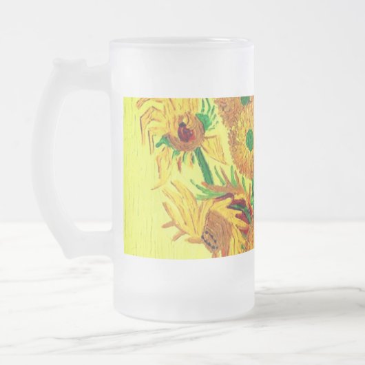 Van Gogh Sunflower Matglas Bierpul (Links)