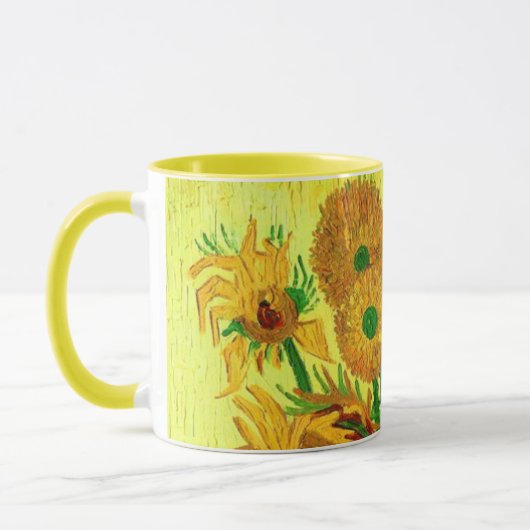 Van Gogh Sunflower Mok (Links)