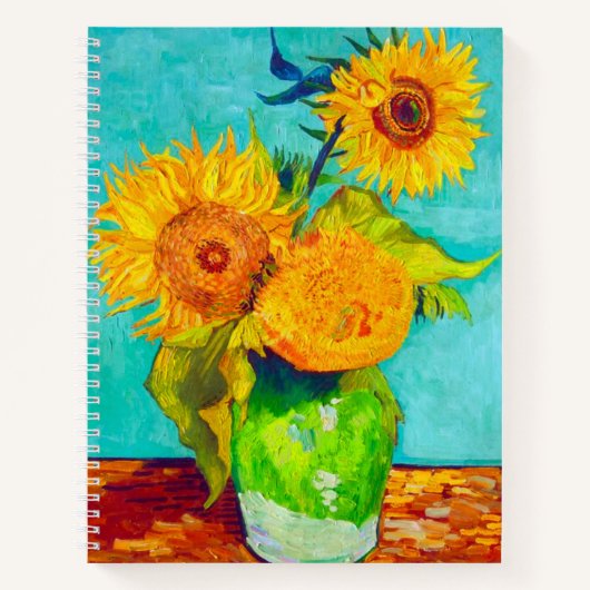 Van Gogh Sunflower Notitieboek (Voorkant)