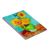 Van Gogh Sunflower Notitieboek (Rechterzijde)